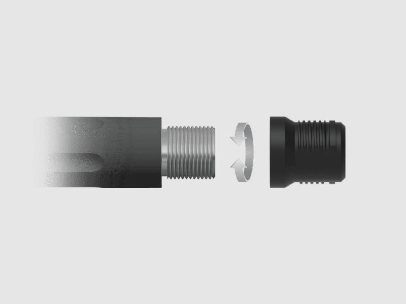 Adapter per montaggio rapido del silenziatore Svemko