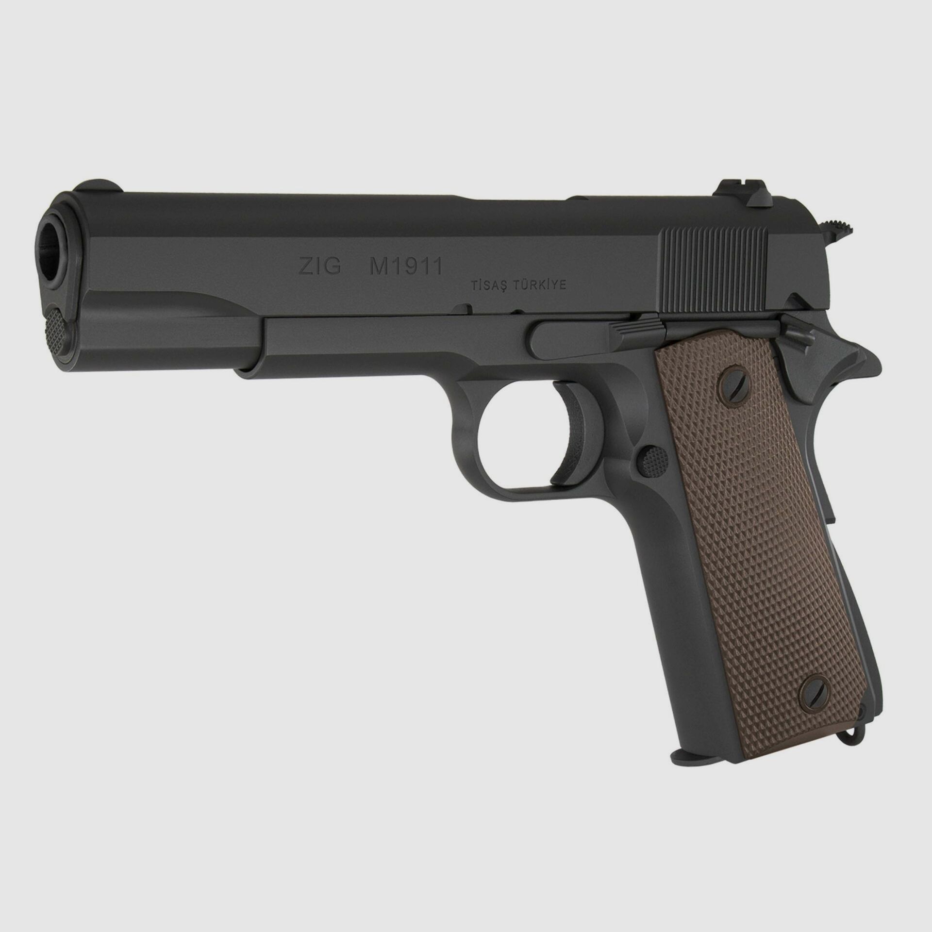 TISAS Pistol – ZIG M1911 A1 – Zwart – Loop 5” Geparkeerd Kal.45 ACP, afbeelding 4 van 7