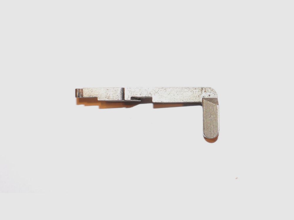 Fabbrica d'armi di Berna Usato fermo di chiusura per pistola d'ordinanza svizzera Parabellum 1906 cal. 7,65mmPara W+F P08