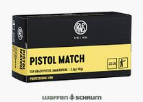 RWS Pistol Match 2,6g - 40gr. .22lr