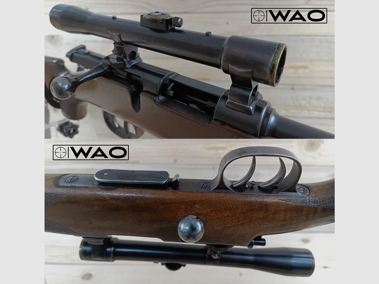 Repetitiegeweer Ziegenhahn en Diem (Zi-Di-Geweer D.R.G.M), Kal. 5,6x35R, Vierling *met ZF Kahles Mignon*