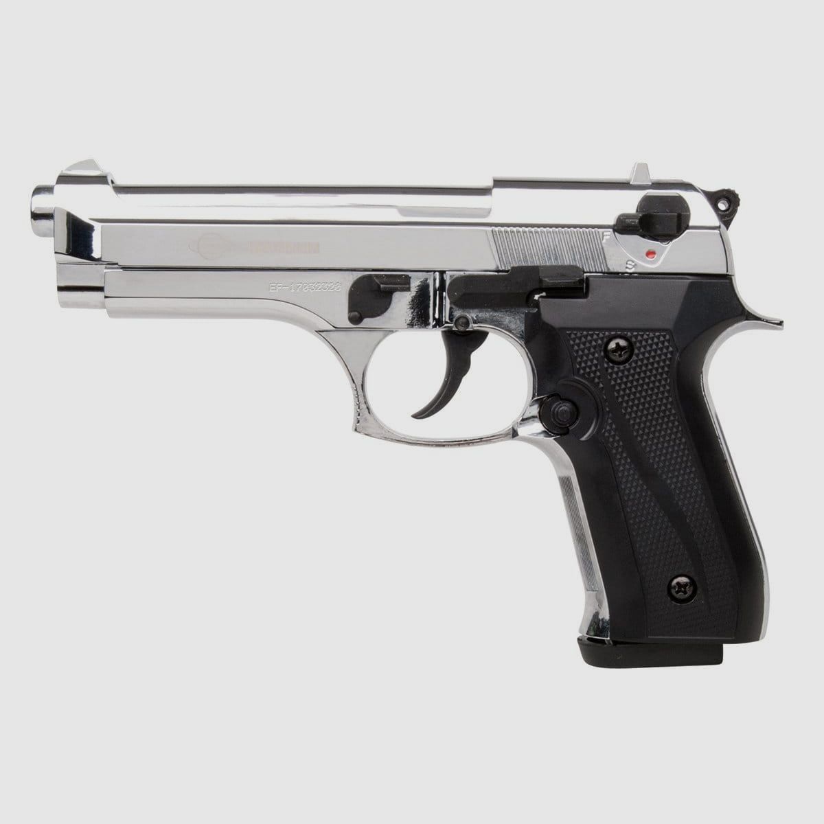 Ekol Firat Magnum 92 Chrom 9 mm P.A.K Schreckschuss Pistole METALL