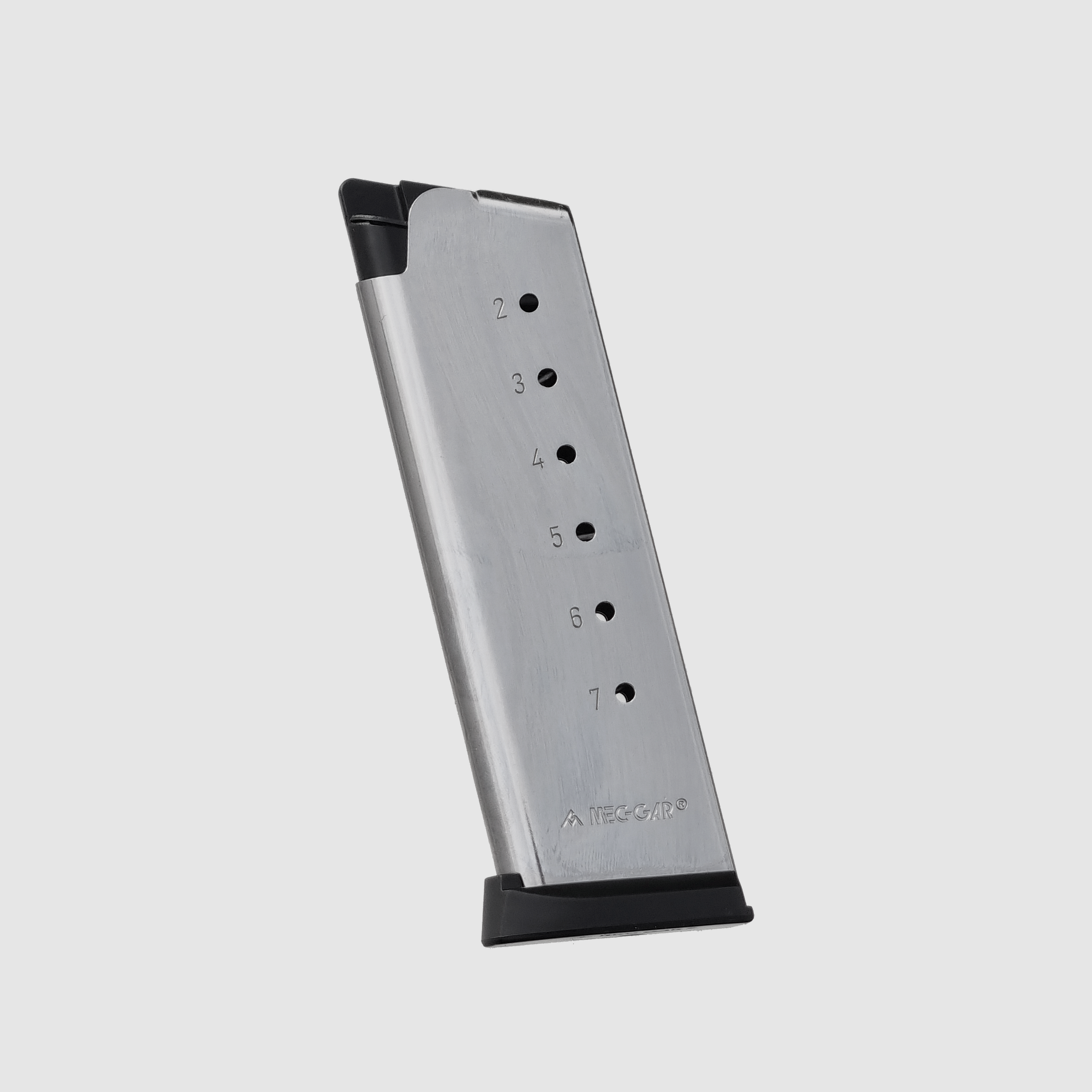 Magazin 1911 Compact / Officer .45 ACP, Stahl, 7 Schuss, Nickel – MECGAR