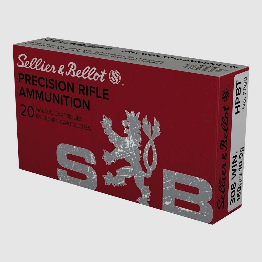 Sellier & Bellot OTM HPBT 168grs. 20 shots .308Win