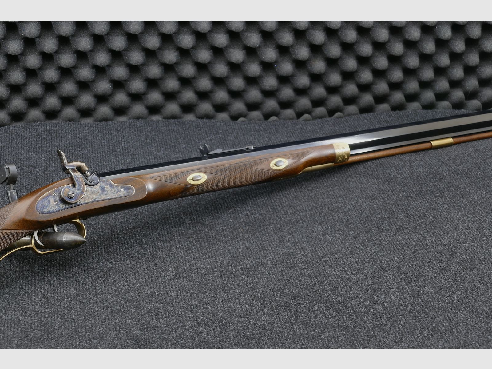 Volrderladergewehr Ardesa Hawken Match Rifle Creedmore - R-3081-C - , .45BlackPowder con diopter, molto curato (12)