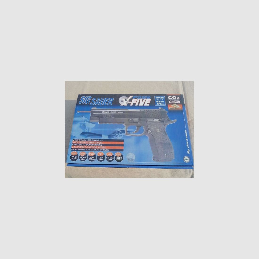 SIGSAUER AIR CO2 PISTOOL LIB V P226, afbeelding 4 van 4