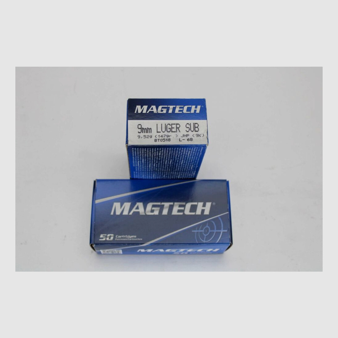 250 rounds Magtech 9mm Luger SUBSONIC with 9.52 grams 147 grs. JHP 5x50 pack