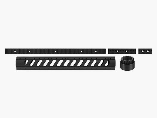 AR15 PICATINNY VORDERGRIFF ABNEHMBAR LANG + SCHIENEN + ANTI-ROTATION MILSPEC