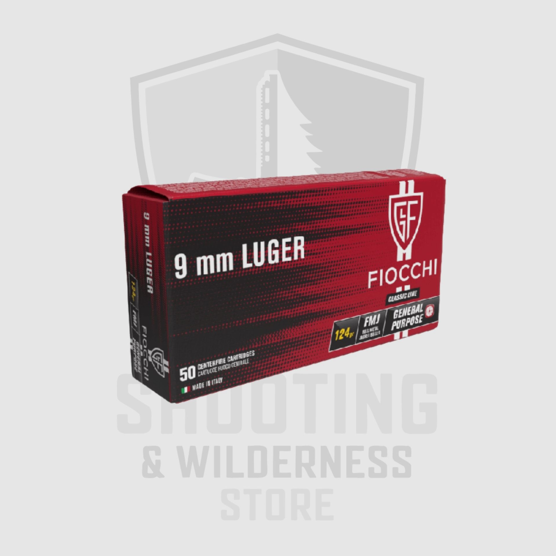 9x19mm/ 9mm Luger Fiocchi 50 cartouches, image 2 sur 2