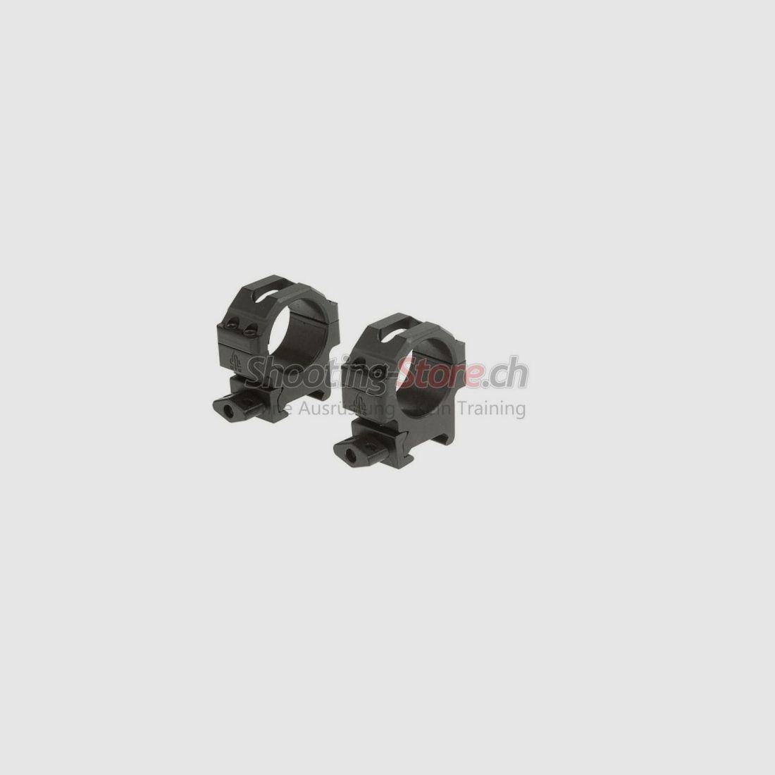 Leapers 30mm Anneaux de Montage CNC Bas Noir