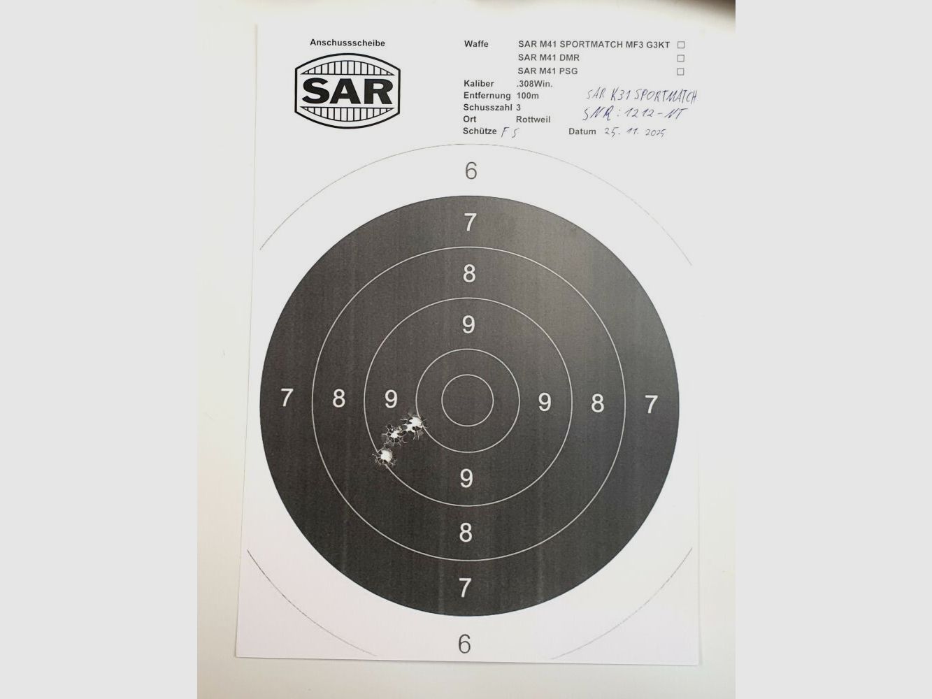 Schwaben Arms GmbH - Neue Herstellung - Repetierbüchse SAR K31 SPORTMATCH im Kaliber 308win. ähnlich Schweizer K31