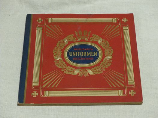 Uniformes del antiguo ejército completo álbum de pegatinas alrededor de 1933 WWI WWII