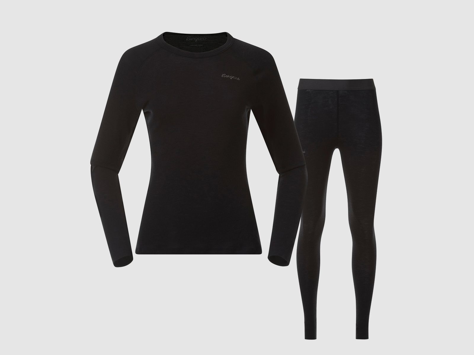 Bergans Allround Merino Bielizna Termoaktywna Damska Czarna XS