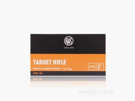RWS Target Rifle LRN 40grs 50St .22lr