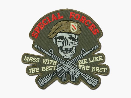 Insigne original de la Bundeswehr US Special Forces Skull-Rifles