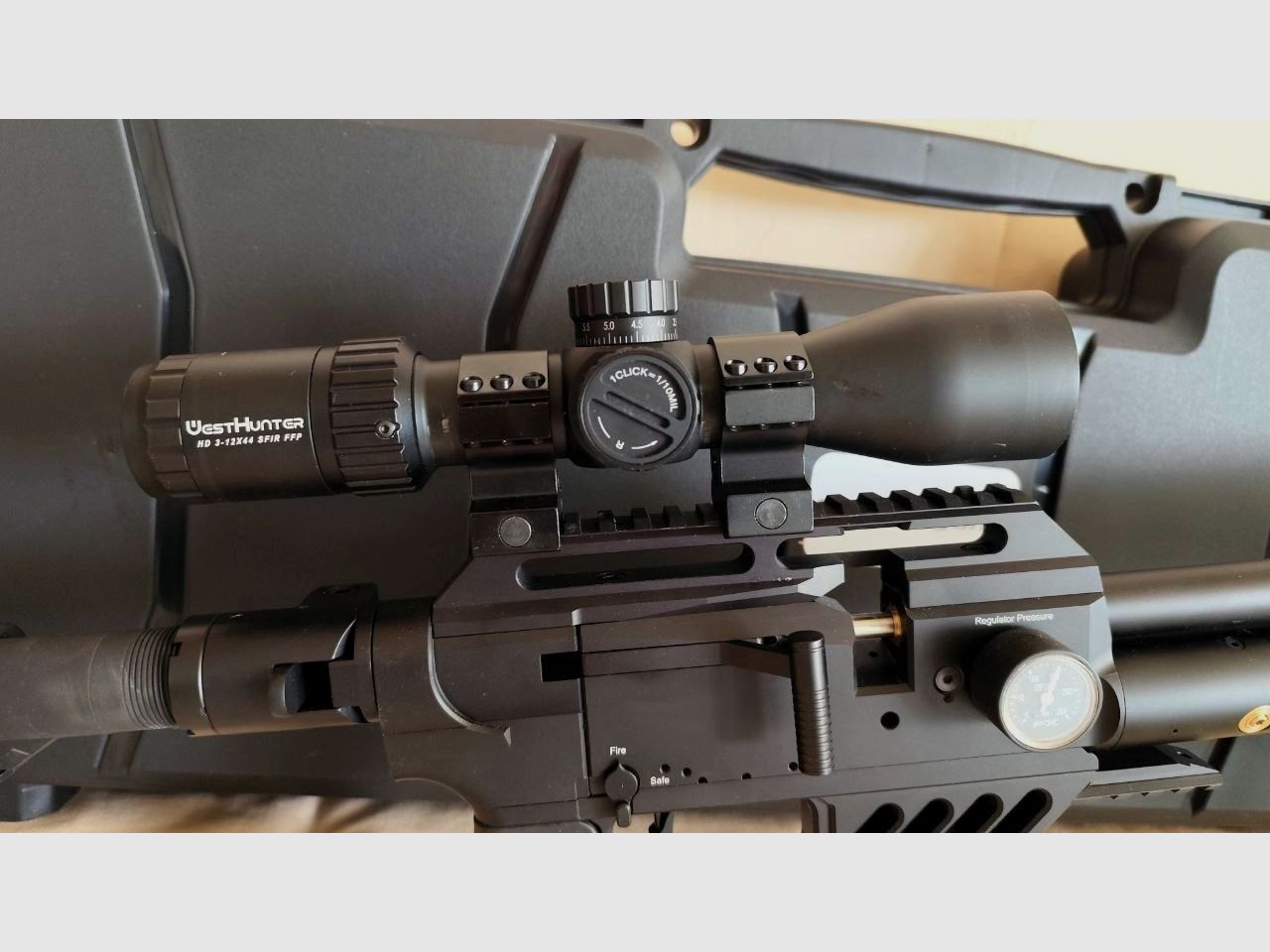 FX Dreamline Tactical im Kaliber 7,62 (30), 7,5 Joule, mit Zielfernrohr Westhunter HD 3-12x44 FFP