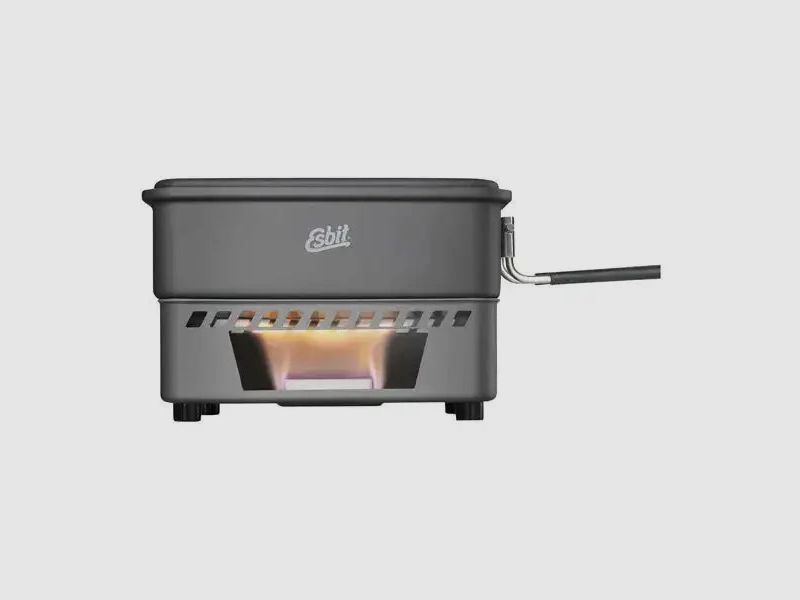 Esbit Set da cucina a combustibile secco 1.1 L in acciaio inossidabile