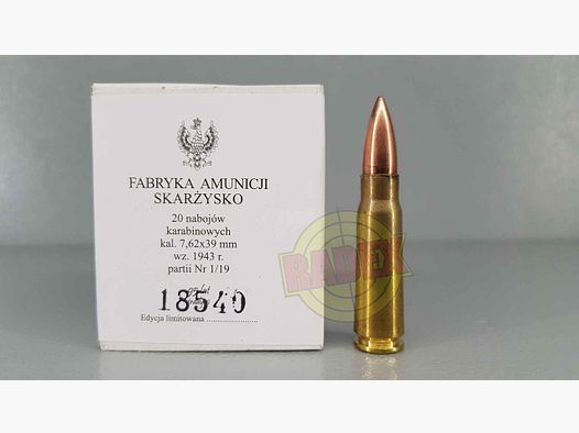 Amunicja kulowa Mesko 7,62x39 FMJ