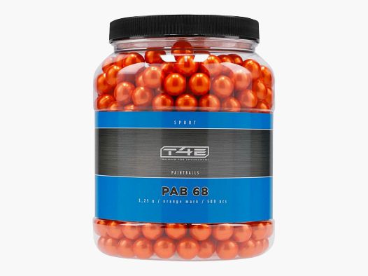 T4E Sport PAB 68 Farbkugeln 500 Schuss Orange Kaliber .68 #wenige Platzer in OVP