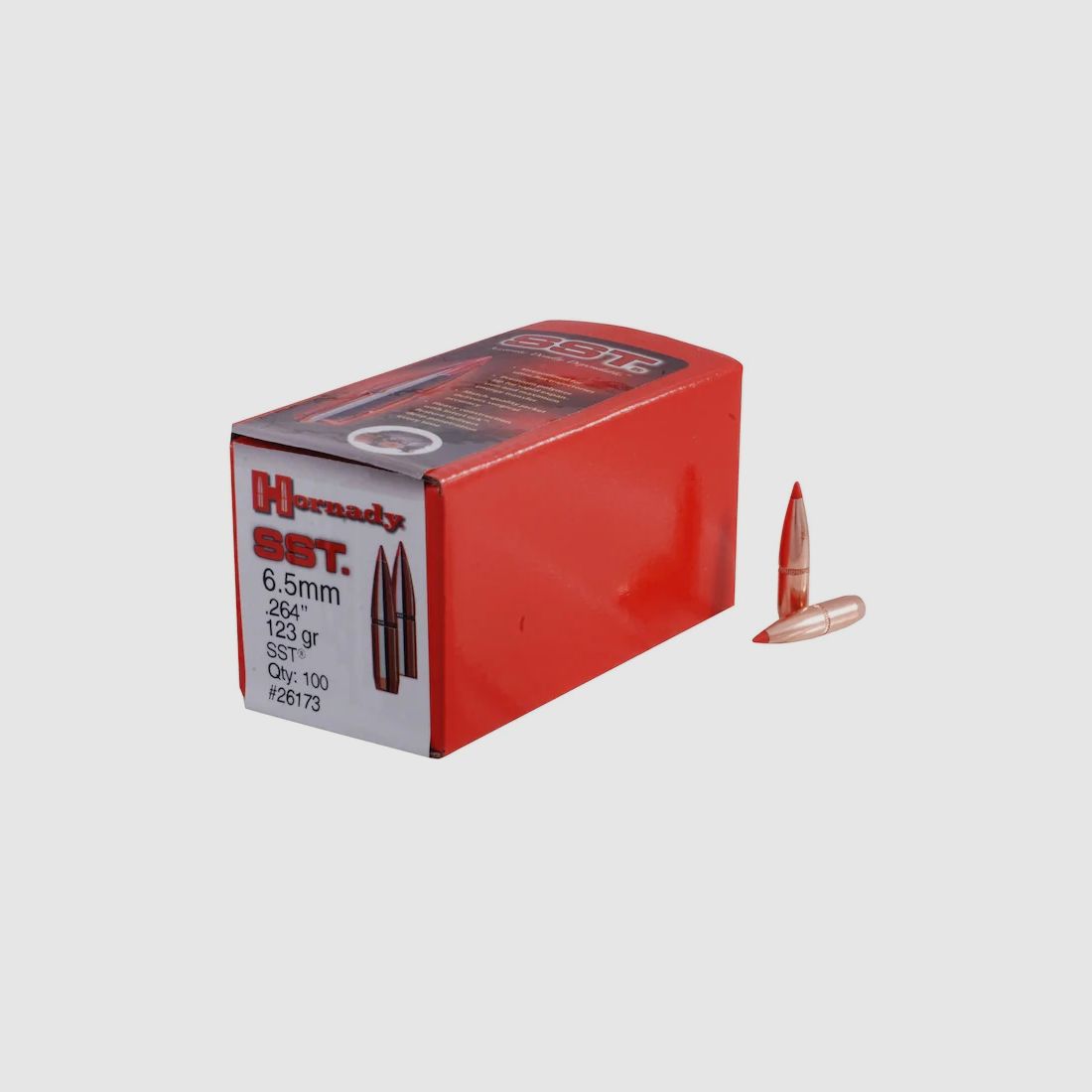 Hornady Geschoss 6,5mm/.264 SST 123GR 100 Stück