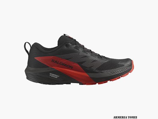 SALOMON – MEN – SENSE RIDE 5 Black / Fiery Red / Black