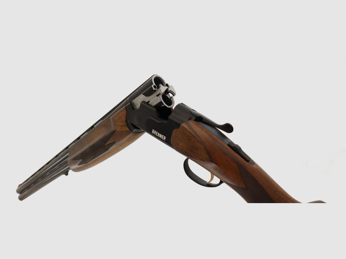 Neuwaffe, auf Lager: Bockflinte Brenner BF18 Black LL71cm 12/76 Stahlschrotbeschuss Bockdoppelflinte schwarz (Art.Nr.: BRE06-0010) Finanzierung möglich!