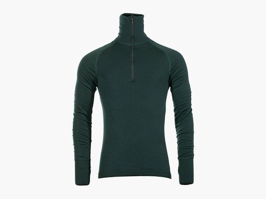 Brynje Brynje Longsleeve Arctic Double Zip Polo grün