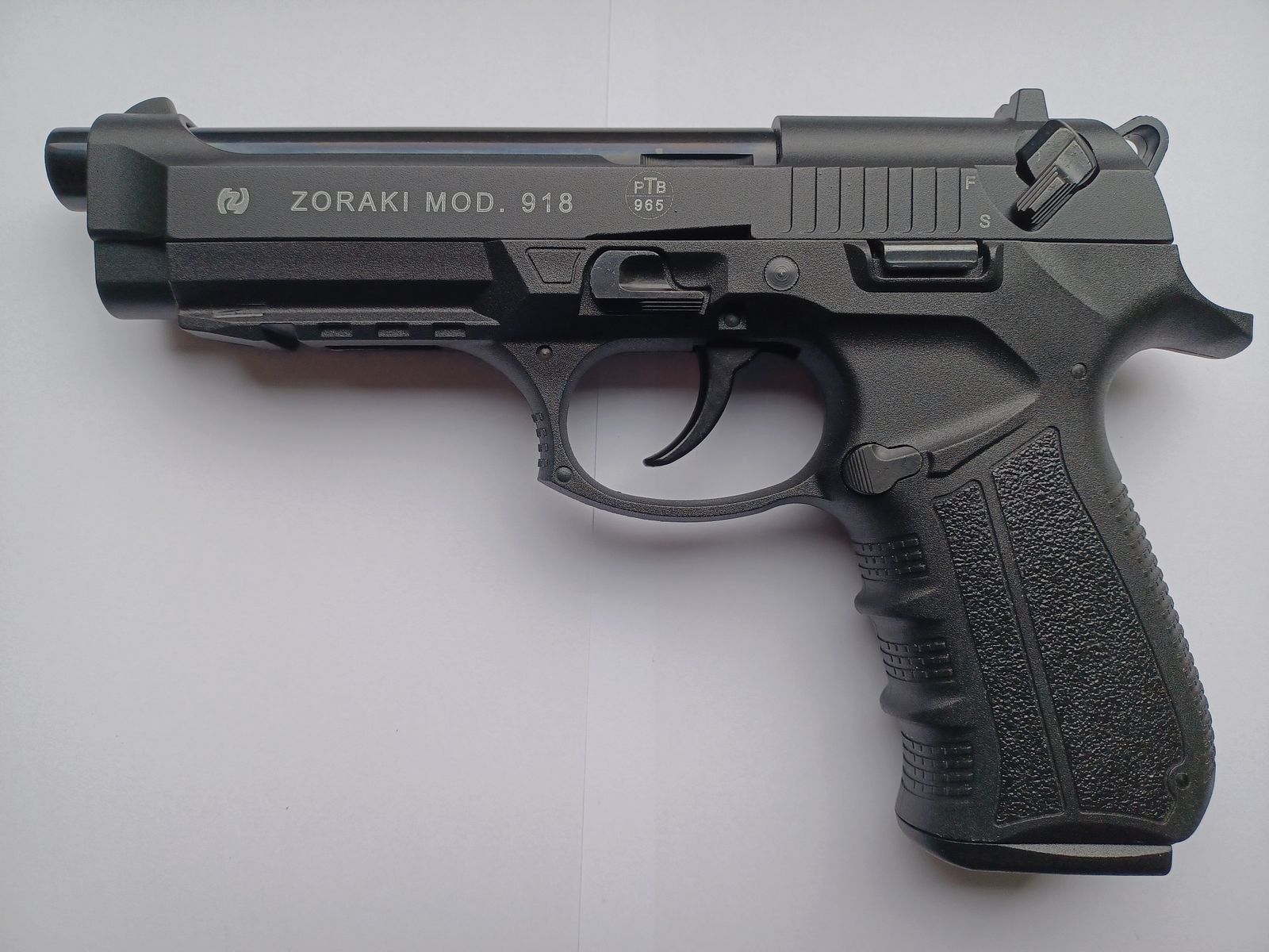 Zoraki 918 cal. 9mm P.A.K. PTB-NR. 965