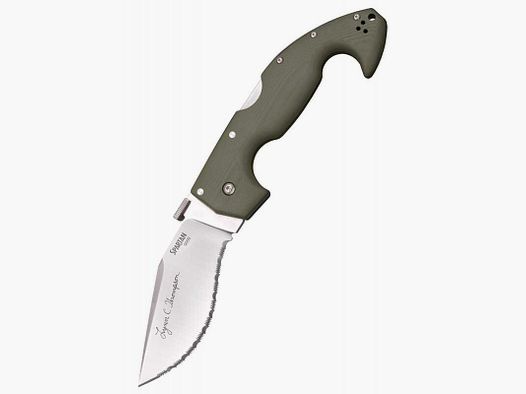 Cold Steel Lynn Thompson Handtekening Spartan Zakmes, S35VN Staal, Golf Snede