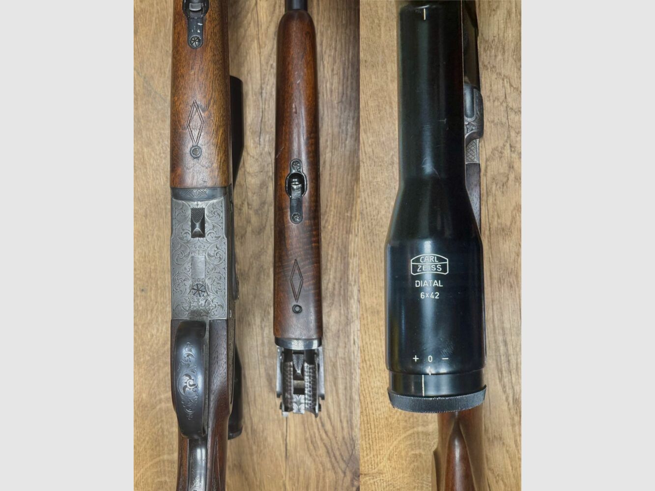 Brünner 572.5 Side Lock Over and Under Combination Gun with Interchangeable Barrel