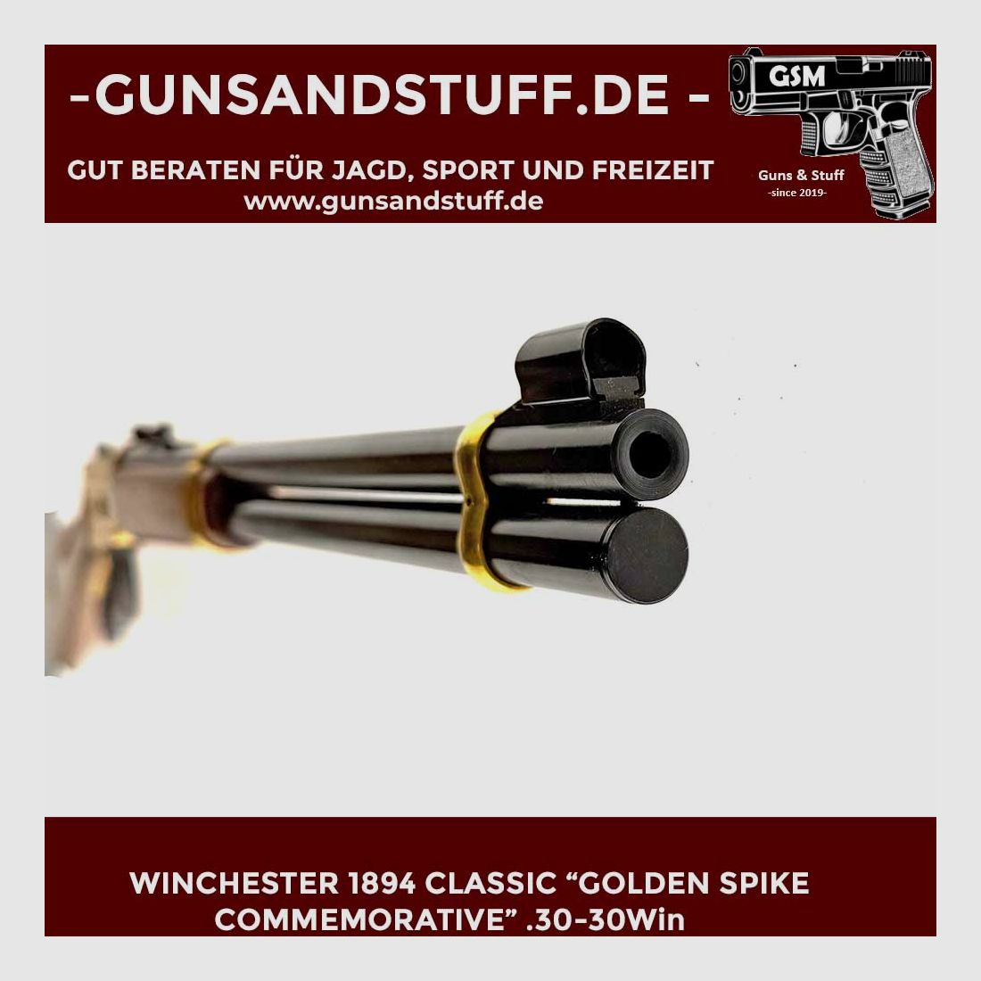 WINCHESTER 1894 CLASSIC “GOLDEN SPIKE COMMEMORATIVE” .30-30Win, Bild 3 von 3