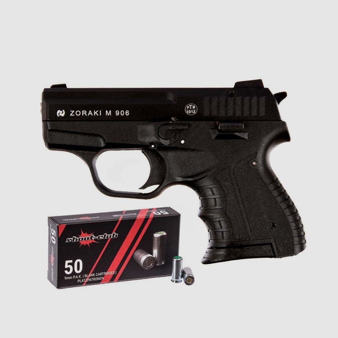 Zoraki 906 schwarz / chrom im set