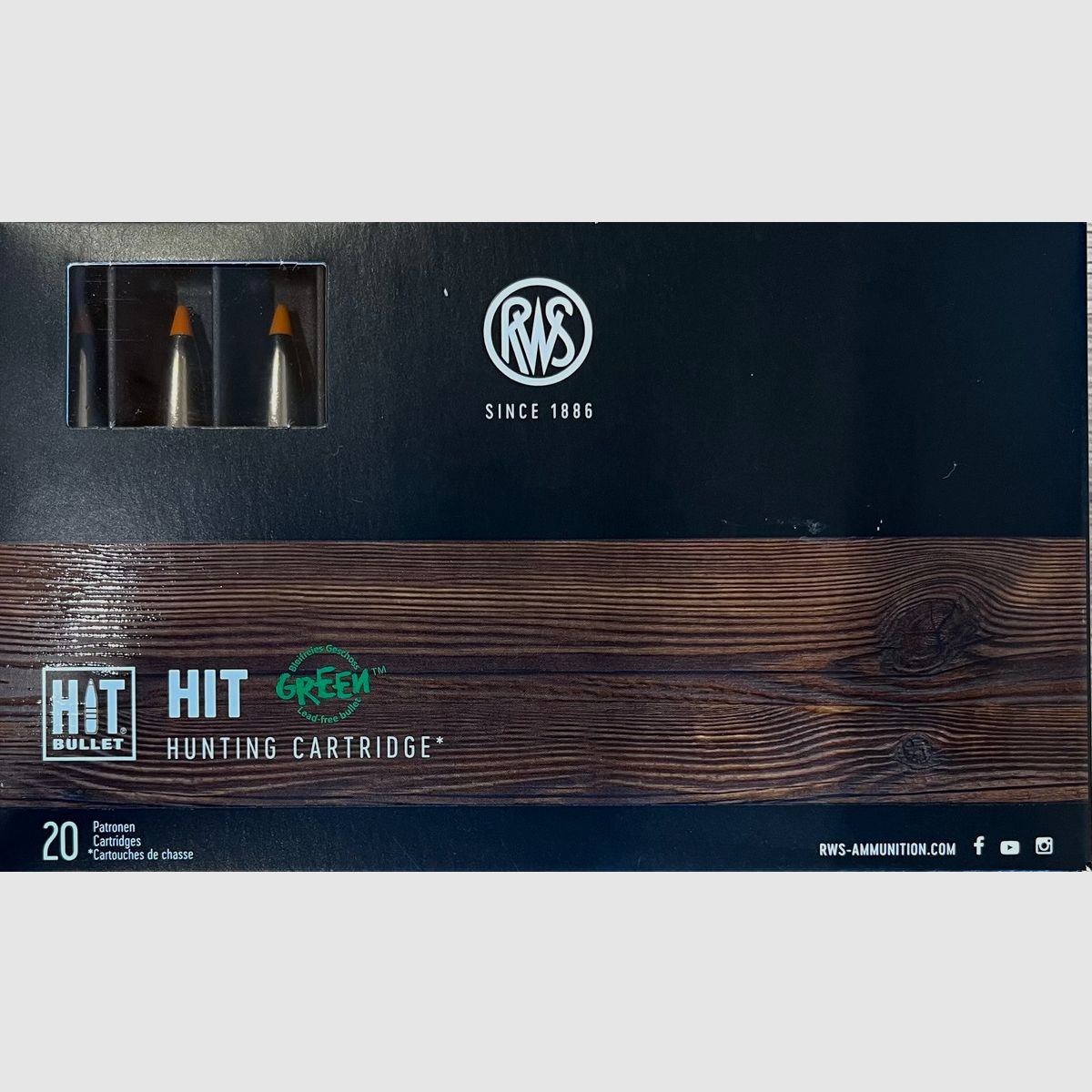 RWS HIT LEAD-FREE 8x57JS 160grs - 20 rounds