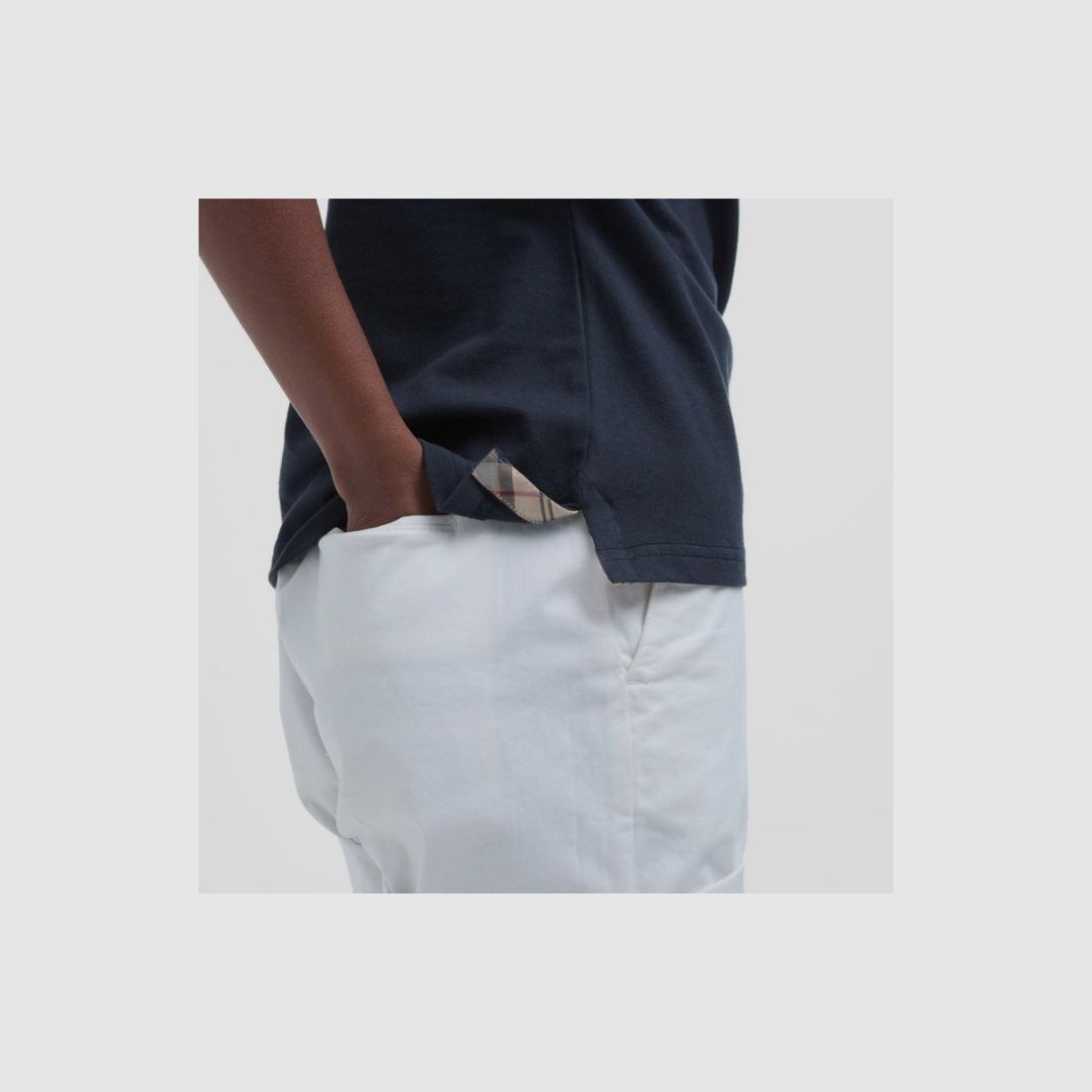 Barbour D-Polo Malvern | navy/hessian, image 11 of 14