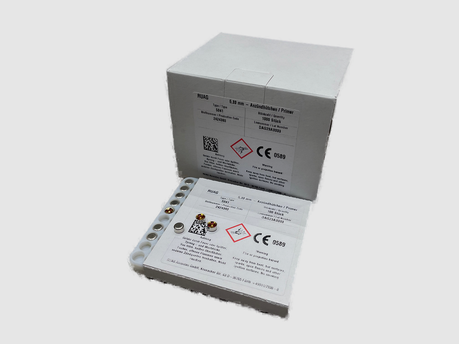 RWS ACCENSIONI - FUCILE GRANDE 5341 - BOXER - 100 PEZZI, immagine 1 di 2