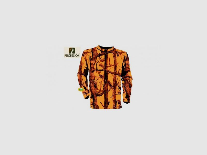 PERCUSSION T-shirt fluo camo à manches longues 15162