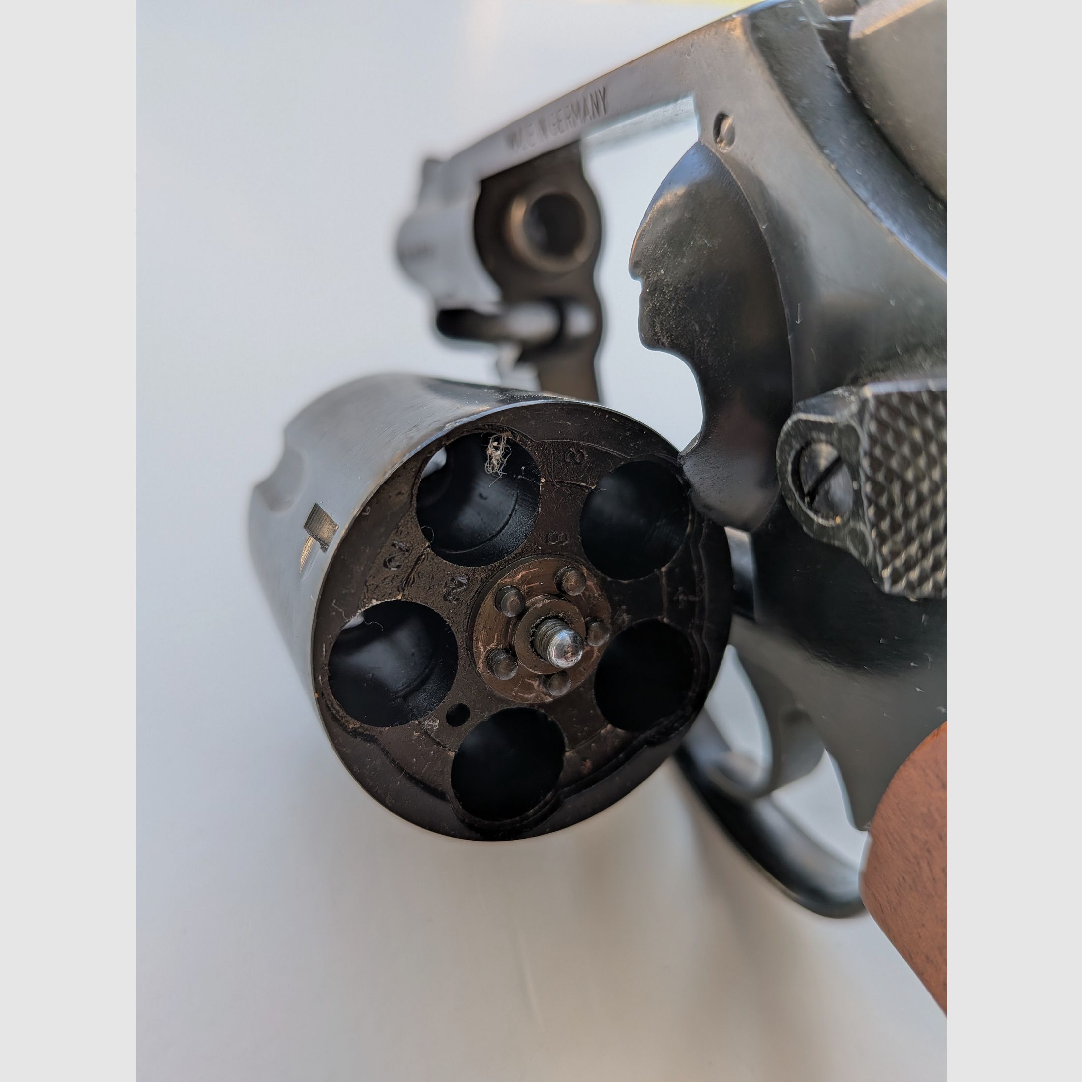 ME 38 Marshal - Revolver - PTB 203/2 - 9mm Knall - Holzgriff - SSW