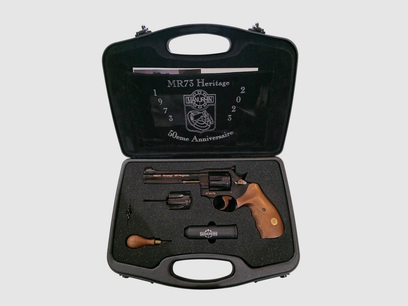 Revolver Manurhin MR 73 Heritage 5″1/4 Anniversaire 50 ans. 38/357mag n°19, image 1 sur 2