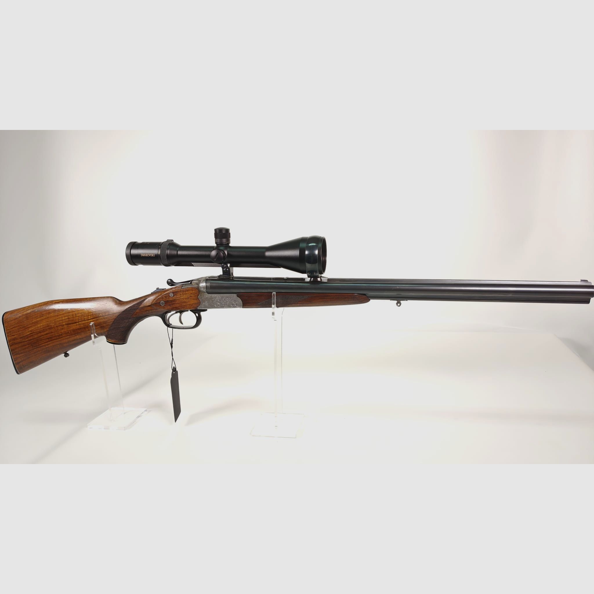 Sauer & Sohn Drilling 7x57 R / 16/70 z lufą wymienną .22 Hornet i Swarovski Habicht 2,5–10x56, zdjęcie 2 z 9