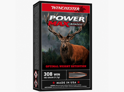 WINCHESTER POWER MAX BONDED 180GR KALIBER 308 WINCHESTER