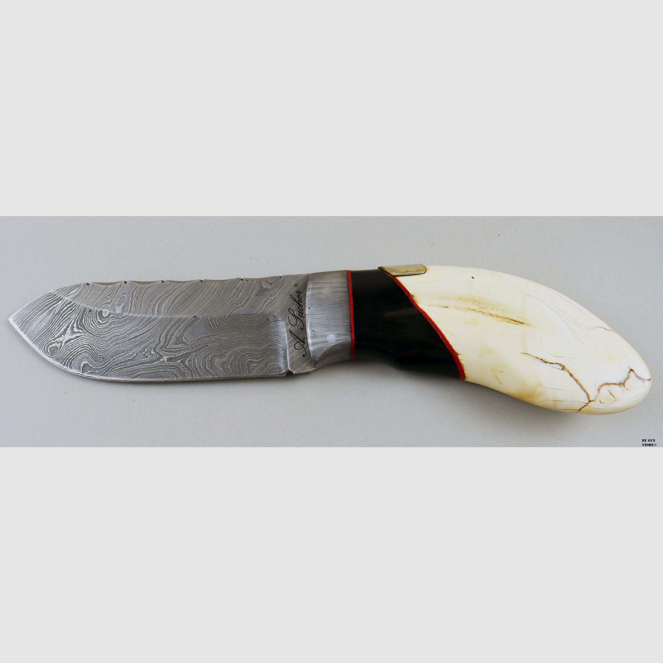 Cuchillo Alfredo Sacher mod. Catriel – hoja de damasco, imagen 6 de 8
