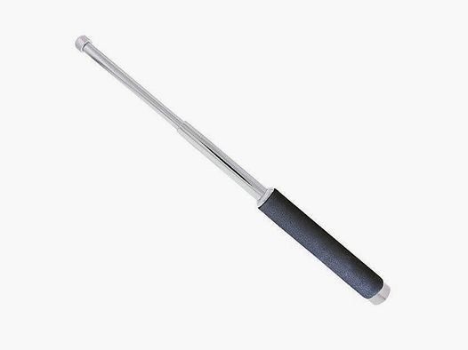 Teleskopschlagstock mit Schaumstoffgriff, Silber - 16''