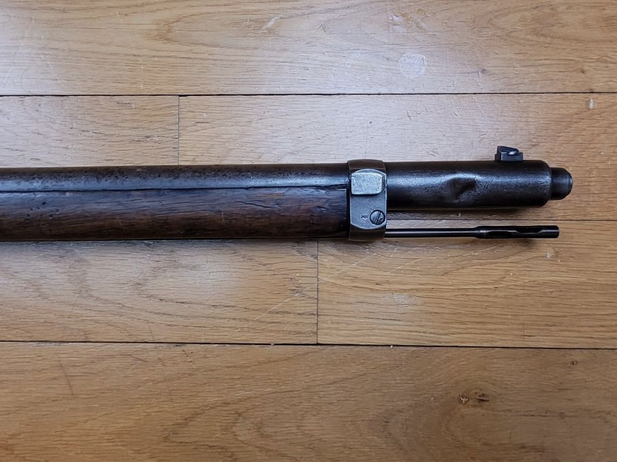 Sulfureux und seltenes Gewehr 1888 „Kommission“ – Arsenal Danzig 1891 – nach Türkei exportiert 1915-1918 – Ursprüngliches Kaliber 8×57 I „S“ – Gute Mechanik – Schöner Lauf – TBE, Bild 7 von 29