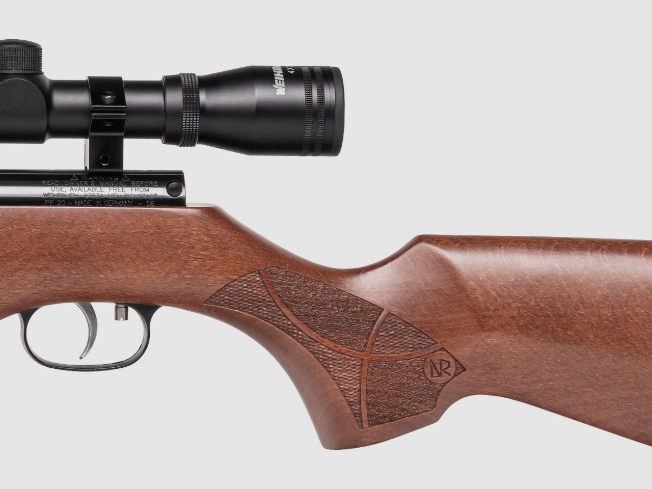 Knicklauf Luftgewehr Weihrauch HW 50 S Buchenholzschaft punziert Kaliber 4,5 mm (P18)