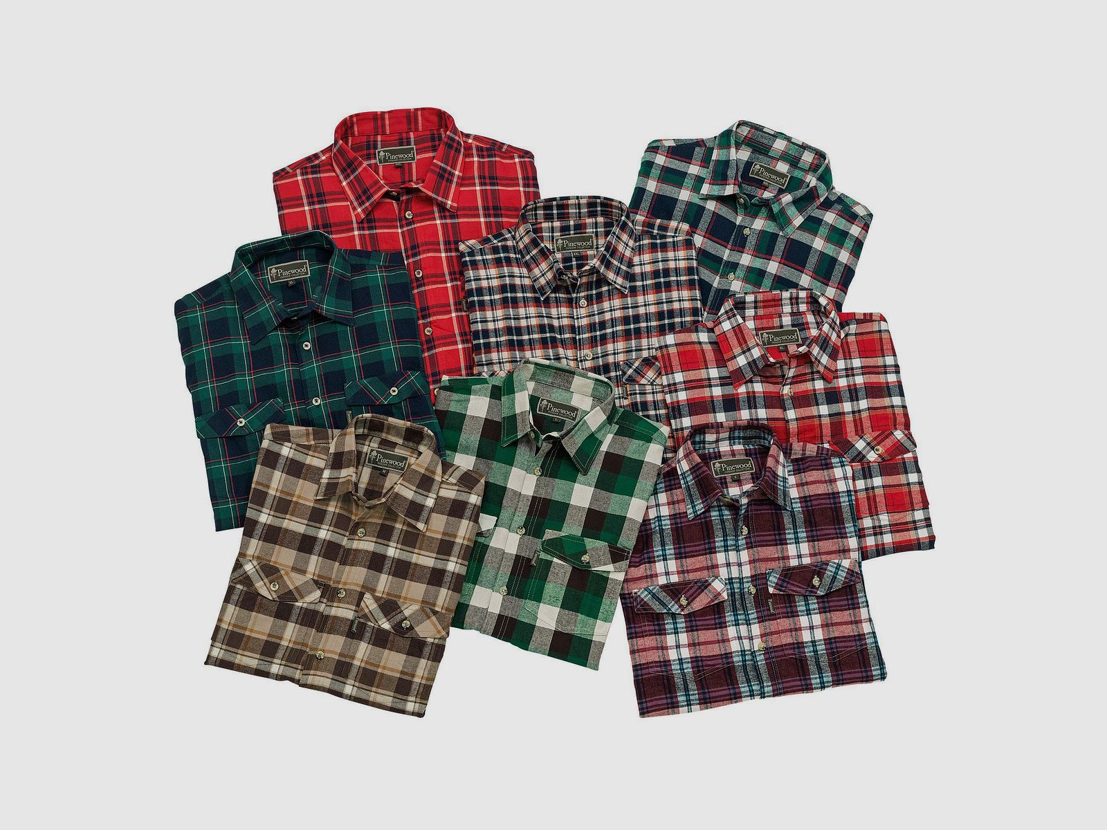 Pinewood Flannel Shirt, Mixed 5XL