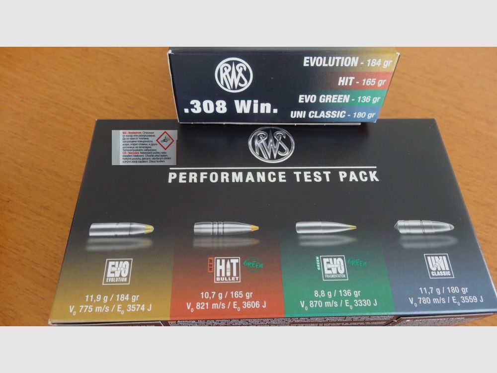 RWS: RWS Performance Test Pack Cal. 308 Win.
