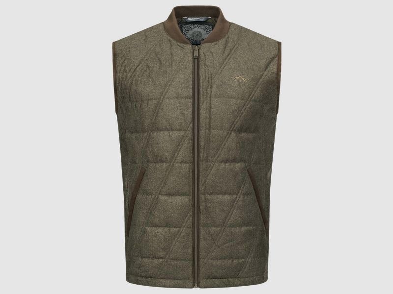 Herren Vintage Weste Victor olive mélange/schwarz