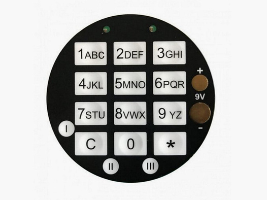 Tastatur für Elektronikschloß GST DFS SB SCA
