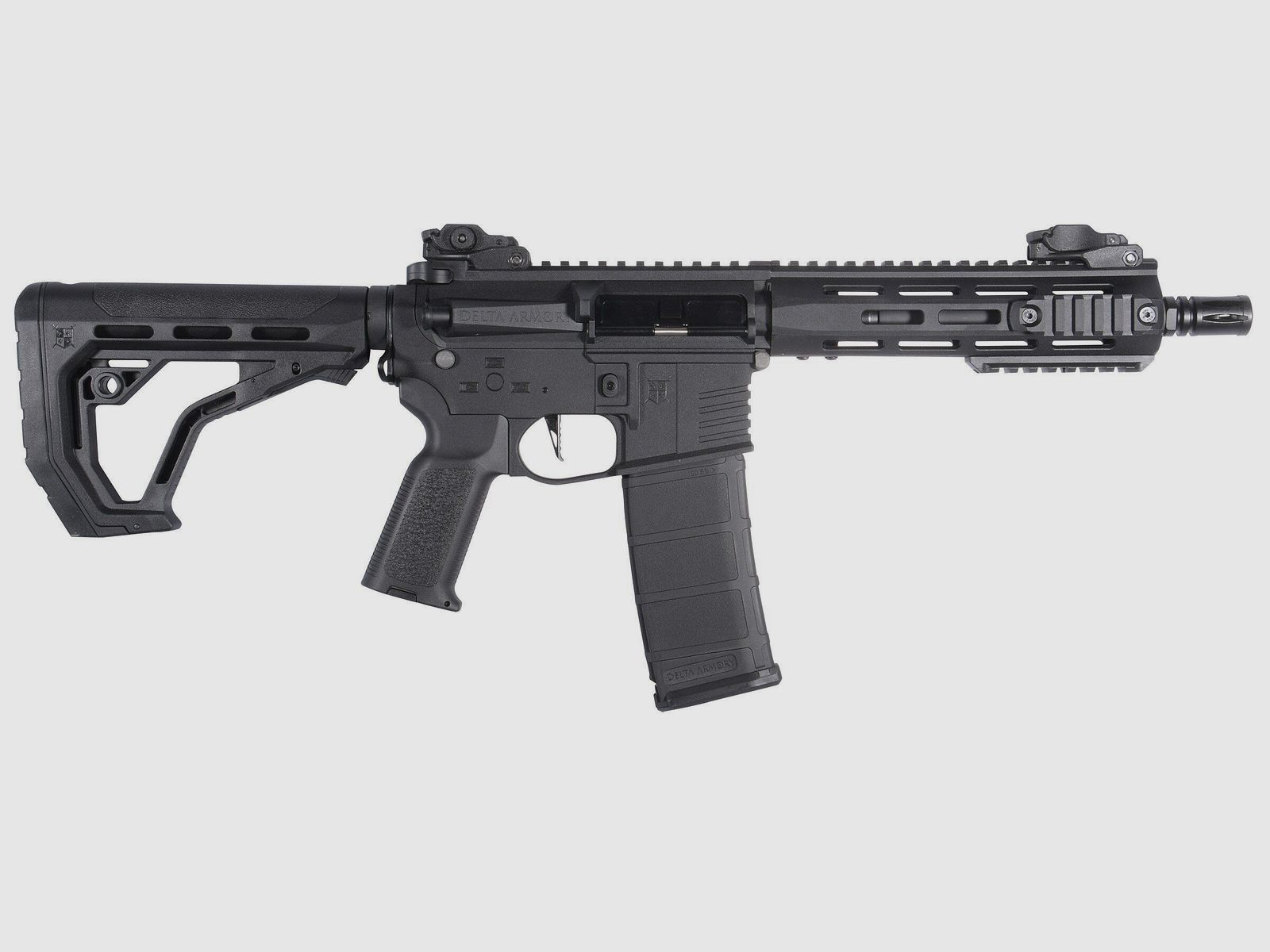M4 AR15 M-LOK 8 Zoll CHARLIE EAGLE ETU Schwarz S-AEG Airsoft Gewehr Frei ab 18 Jahren | Delta Armory
