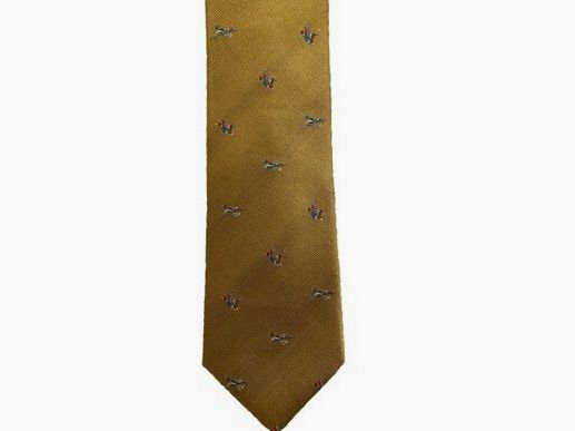 Lovergreen Krawatte Motiv Seidenkrawatte golden Ente